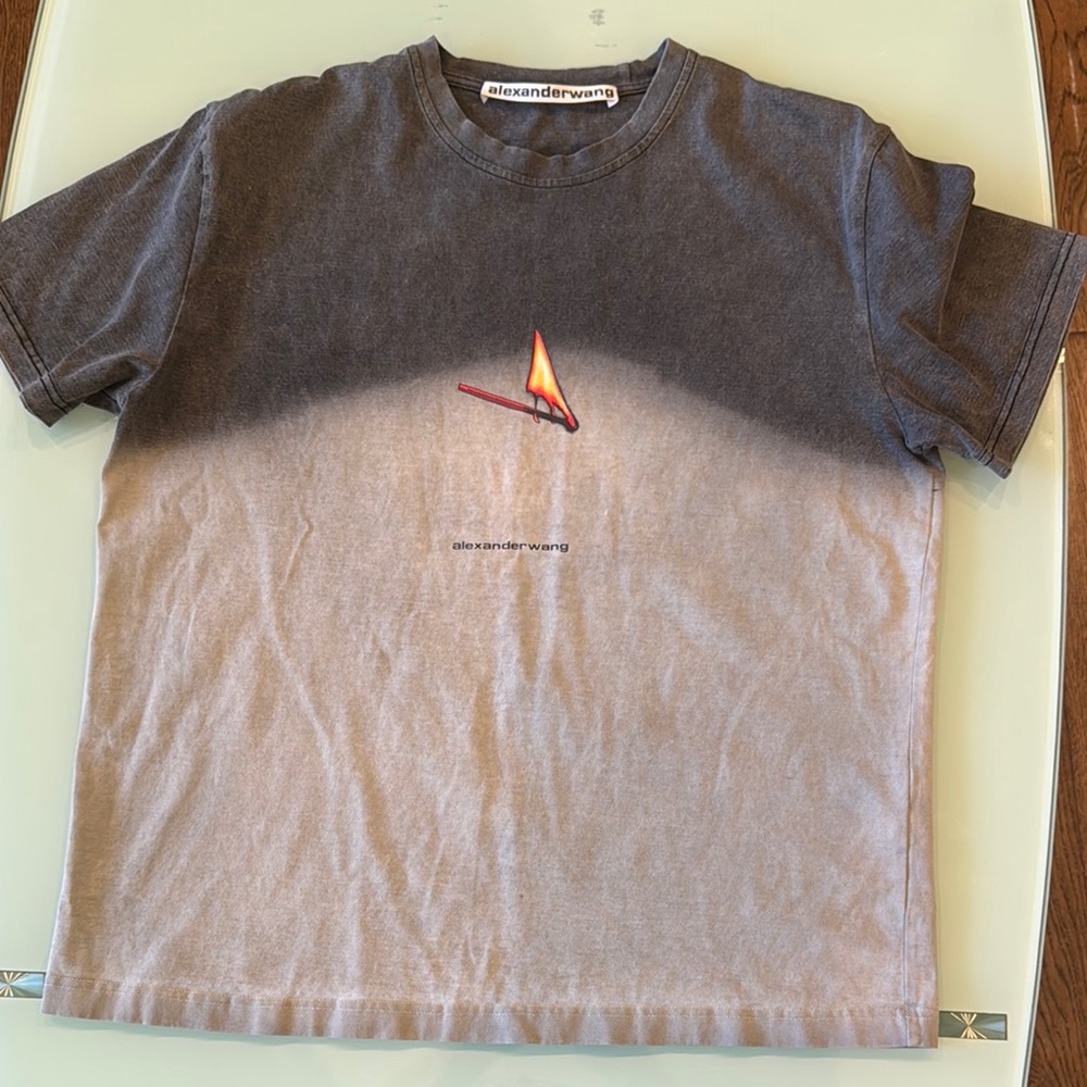 Alexander Wang Gray Short Sleeve Tee - size M